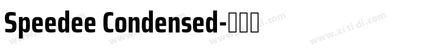 Speedee Condensed字体转换